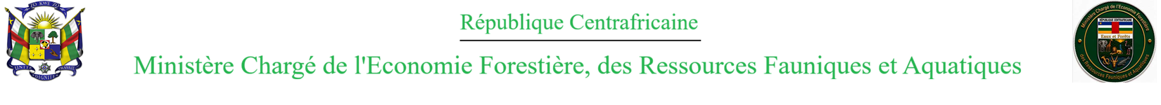 Ministère chargé de l’Economie Forestière, des Ressources Fauniques et Aquatiques